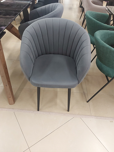 Стул на металлокаркасе Моншау крутящийся velutto 52 / черный из шоурума 4